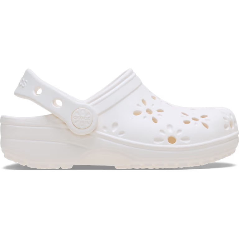 Crocs Toddler Classic Floral Cut-Out Clog
