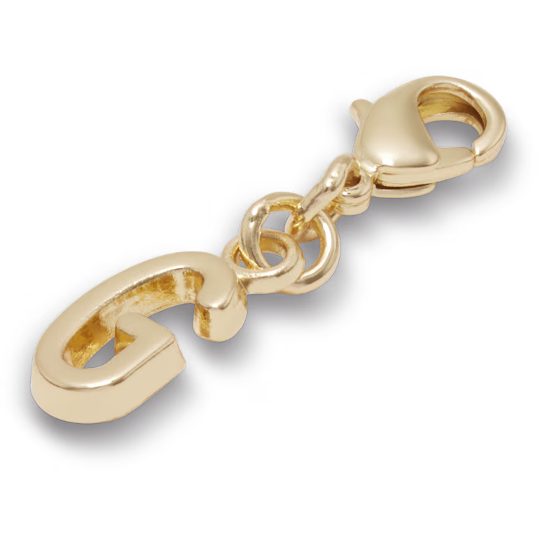 Crocs Gold Letter G Charm