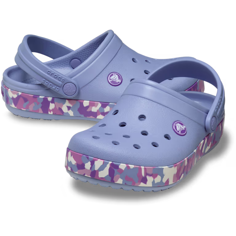 Crocs Kids' Crocband Glow Confetti Band Clog