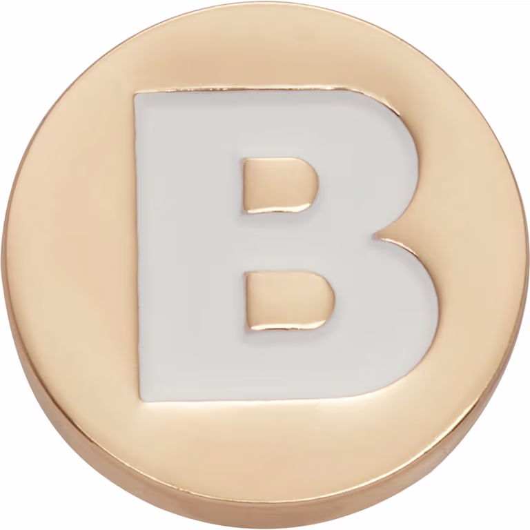 Crocs Gold Letter B