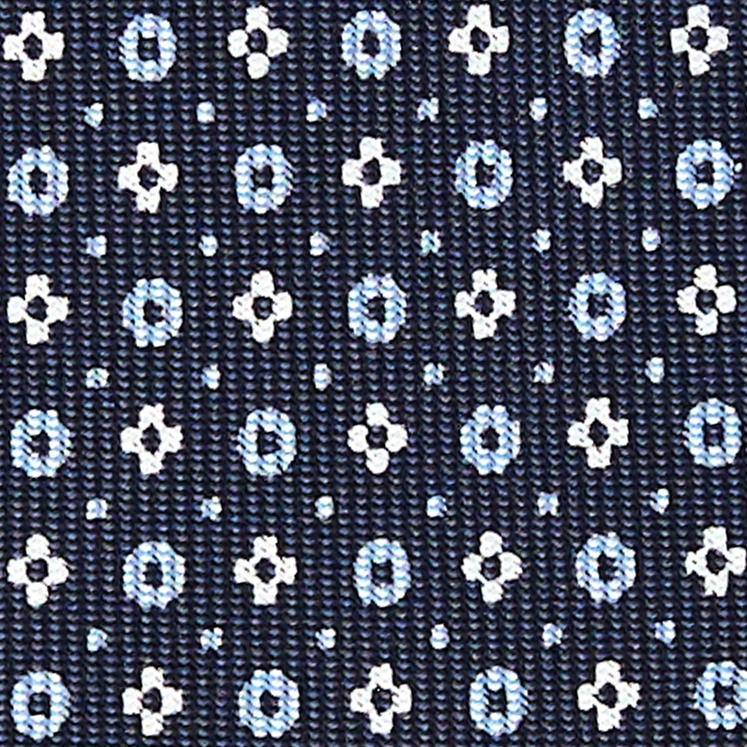 E.Marinella DARK BLUE 7 FOLD SARTORIAL SILK TIE