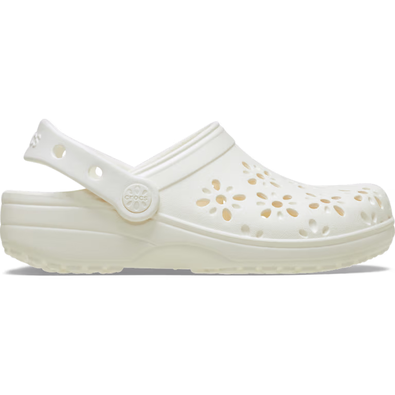 Crocs Kids' Classic Floral Cut-Out Clog