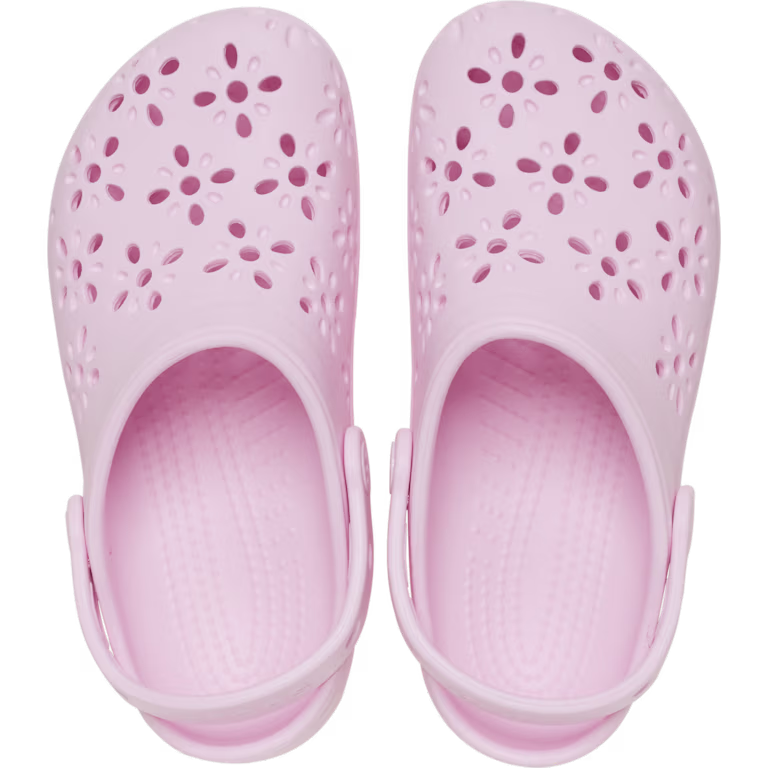 Crocs Kids' Classic Floral Cut-Out Clog