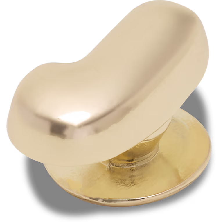 Crocs Gold Bubble Letter J