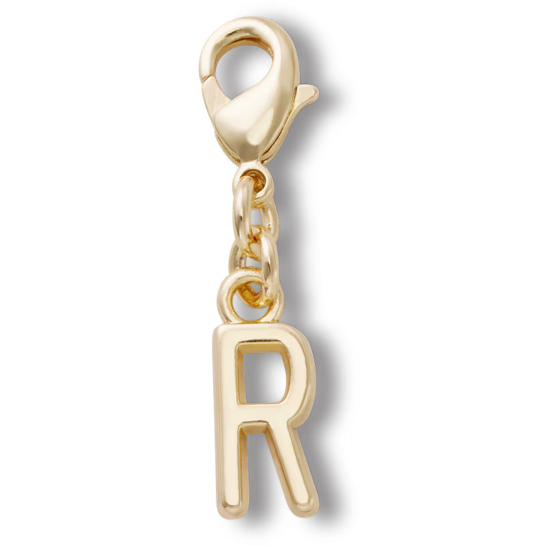 Crocs Gold Letter R Charm