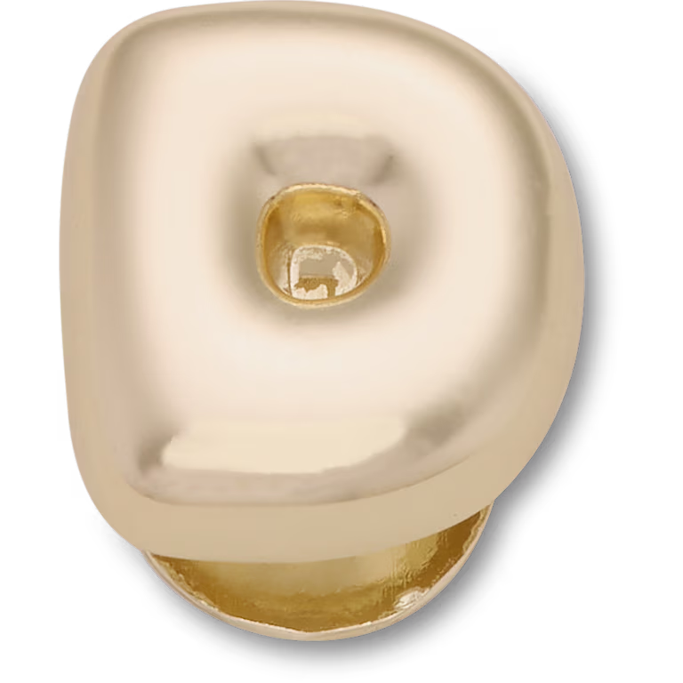 Crocs Gold Bubble Letter D