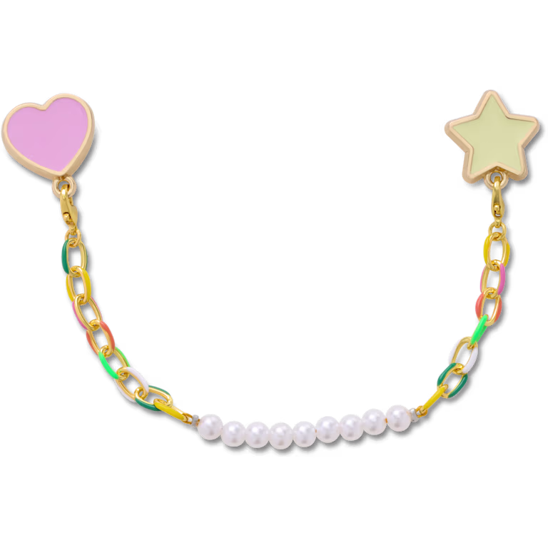 Crocs Pearl and Rainbow Bag Chain
