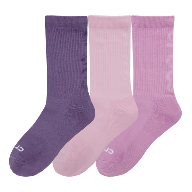 Crocs Texture Logo Crew Socks 3PK