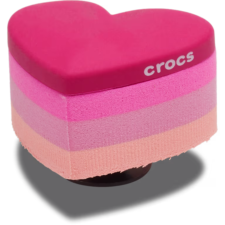 Crocs Stacked Pink Heart