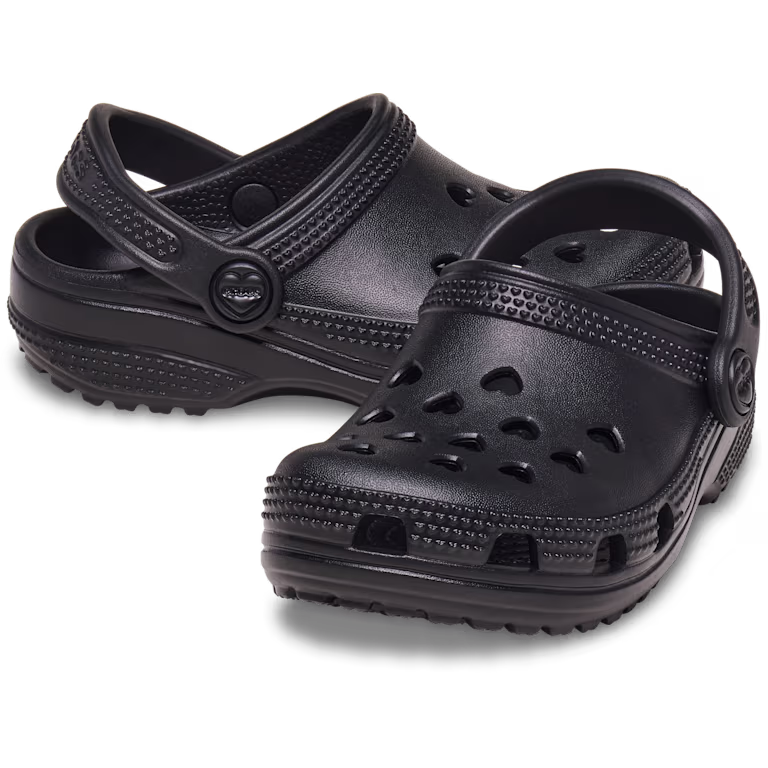 Crocs Toddler Classic Hearts Cut Out Clog
