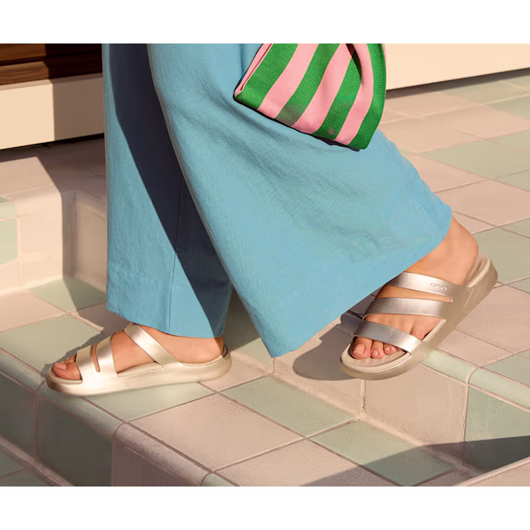 Crocs Getaway Strappy Metallic Sandal