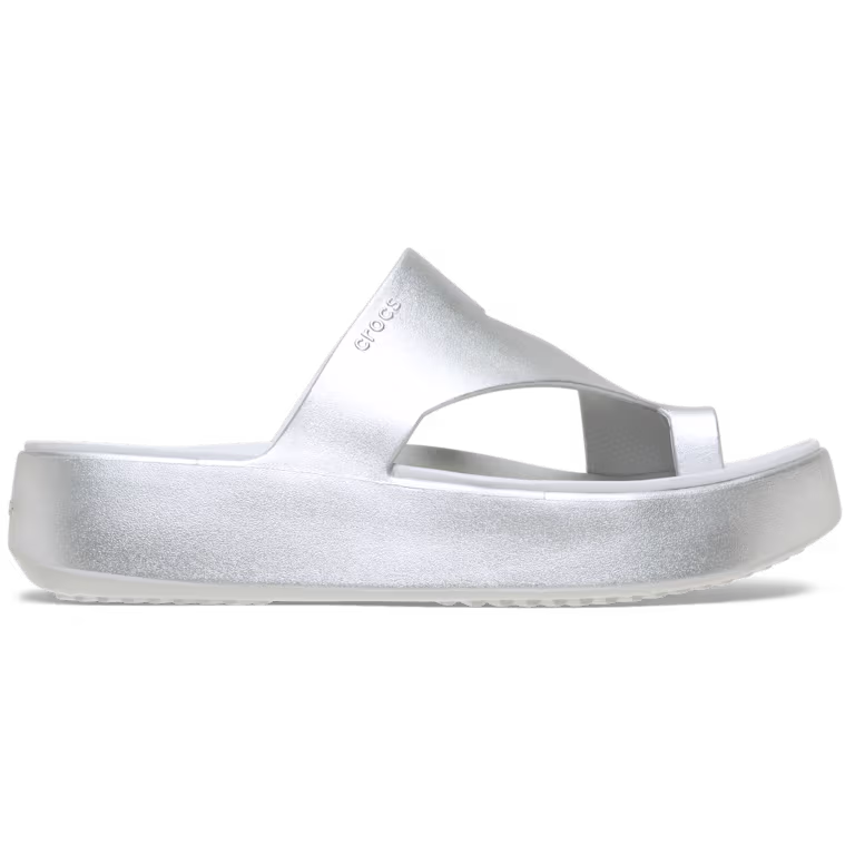 Crocs Getaway Platform Toe Loop Metallic Sandal
