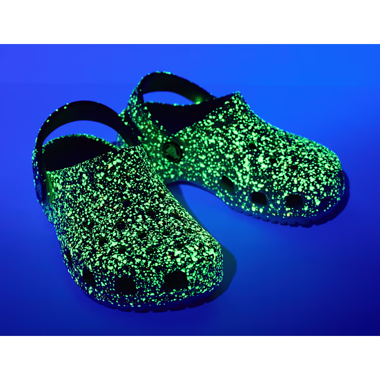 Crocs Toddler Classic Glow Paint Splatter Clog