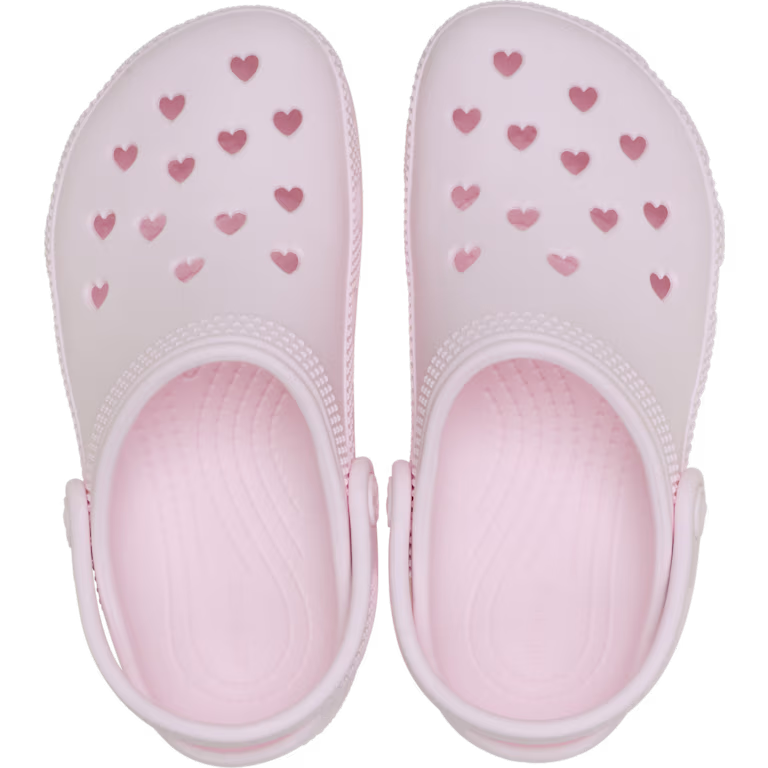 Crocs Kids' Classic Hearts Cut Out Clog