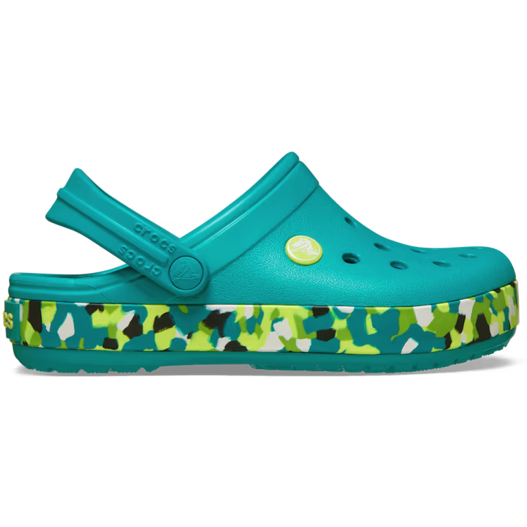 Crocs Kids' Crocband Glow Confetti Band Clog