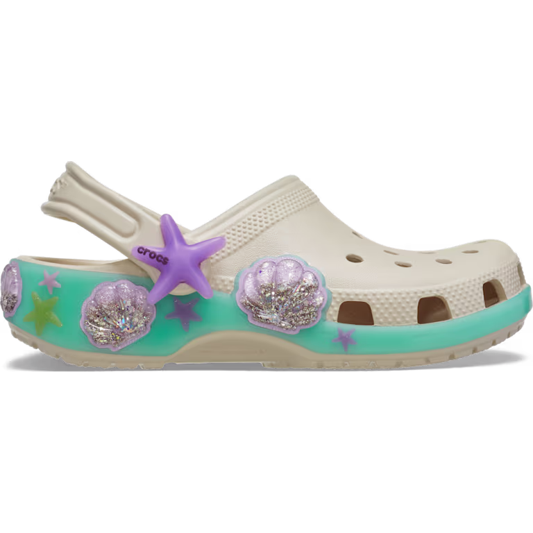 Crocs Kids' Classic Sea Sparkle Shaker Clog