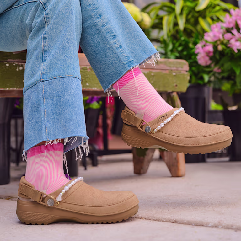 Crocs Classic Crafted Vegan Suede Clog
