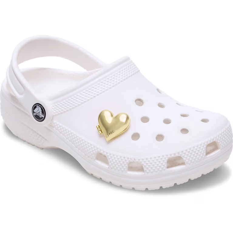 Crocs Gold Bubble Locket Heart