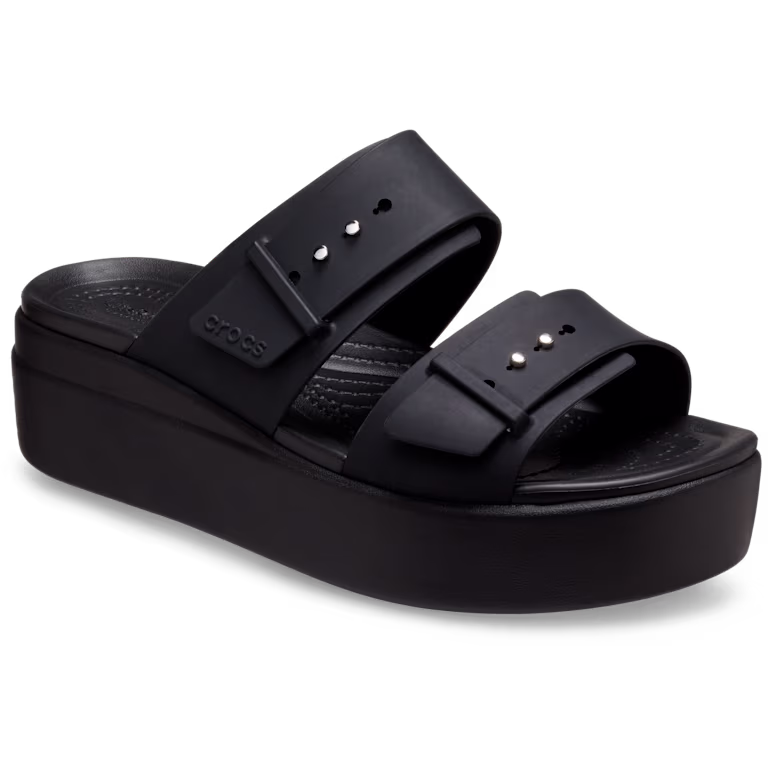 Crocs Brooklyn Buckle Low Wedge Sandal
